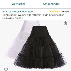 Set of 2 petticoats